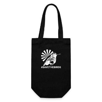 Guardians of nature #Kolibri #savethebirds - Gift Bag for Bottles - black - Front