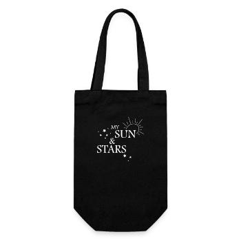 my sun and my stars - Gift Bag for Bottles - black - Front