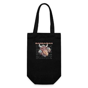 Barbarian in RPG Ready To Rage - Gift Bag for Bottles - black - Front