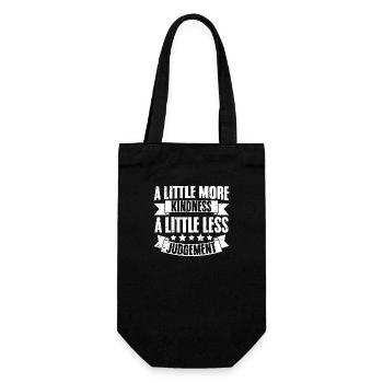 Un peu plus de gentillesse Un peu moins de jugement pour - Sac à bouteille - noir - Devant