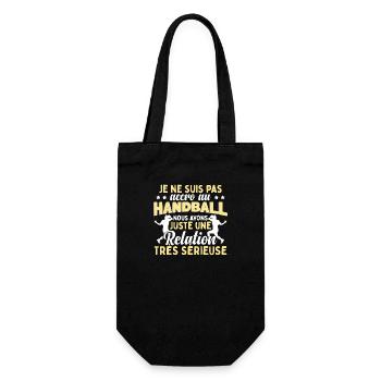 Handball Humour Femmes - Sac à bouteille - noir - Devant