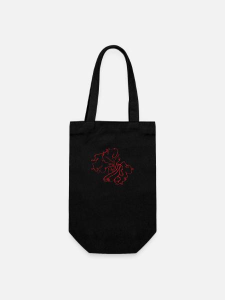 FightingFish - Gift Bag for Bottles - black