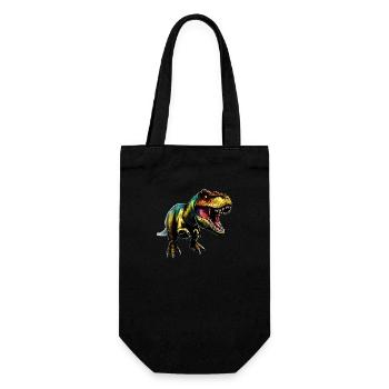 Dinosaure T Rex roi des temps préhistoriques - Sac à bouteille - noir - Devant
