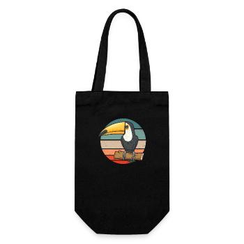 Toucan Bird Rainforest - Gift Bag for Bottles - black - Front