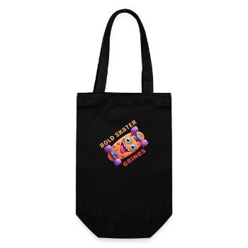 Bold Skater Grinds - Skateboard - Gift Bag for Bottles - black - Front