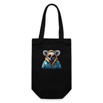 Ours koala de style urbain | Amoureux des koalas - Sac à bouteille - noir - Devant