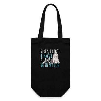 Old English Sheepdog Sheepie Bobtail - Gift Bag for Bottles - black - Front