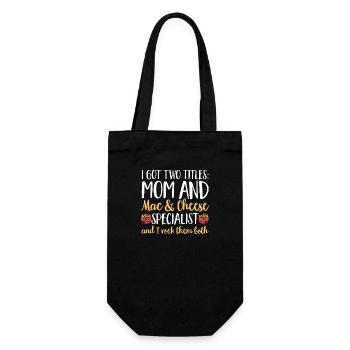 Macaroni Cheese Lover Mac And Cheese - Gift Bag for Bottles - black - Front