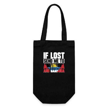 Drapeau d’Antigua-et-Barbuda - Sac à bouteille - noir - Devant