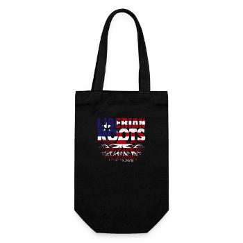 Liberia Flagge Liberianer - Geschenkbeutel für Flaschen - Schwarz - Vorne