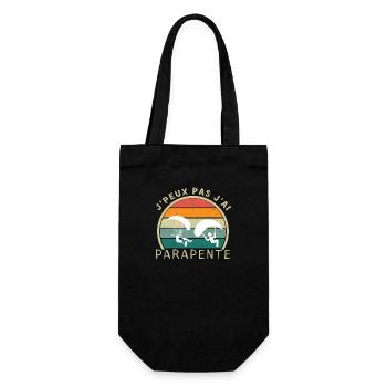 J'peux pas j'ai parapente T-shirt Parapentiste - Sac à bouteille - noir - Devant