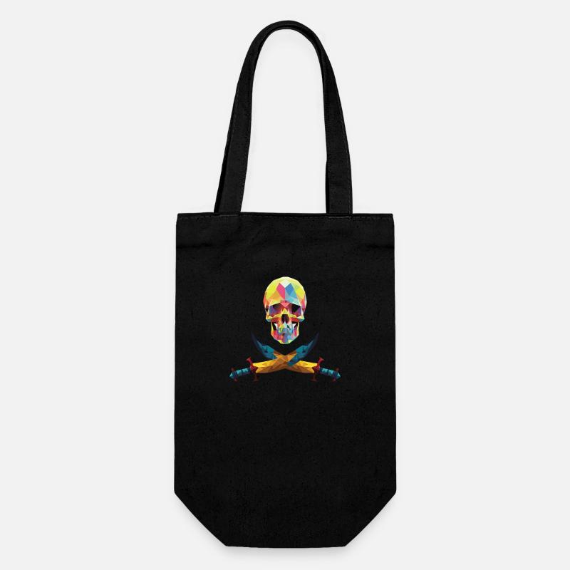 Pirate - Crâne - Sac à bouteille - noir