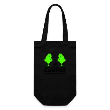 camper - Geschenkbeutel für Flaschen - Schwarz - Vorne