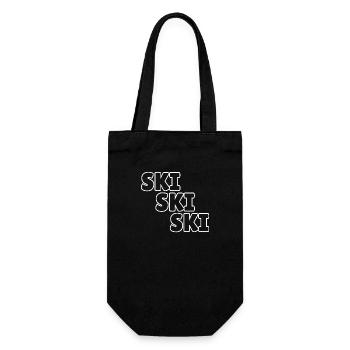 Ski ski ski - Gift Bag for Bottles - black - Front