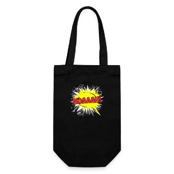 Noah Name Funny Speech Bubble Noaaah! - Gift Bag for Bottles - black - Front