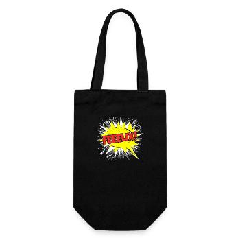 Felix Name Funny Speech Bubble Feeelix! - Gift Bag for Bottles - black - Front