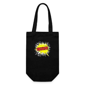 Ben Name Lustige Sprechblase Beeen! - Geschenkbeutel für Flaschen - Schwarz - Vorne