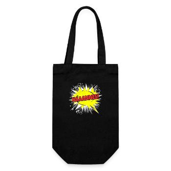 Hanne's name Funny speech bubble Haaannes! - Gift Bag for Bottles - black - Front