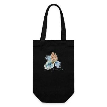 I love winter - Gift Bag for Bottles - black - Front