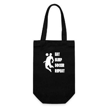 Fußballspieler Fußballmannschaft Fußballdesign - Geschenkbeutel für Flaschen - Schwarz - Vorne