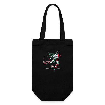 Fussball Italien - Geschenkbeutel für Flaschen - Schwarz - Vorne