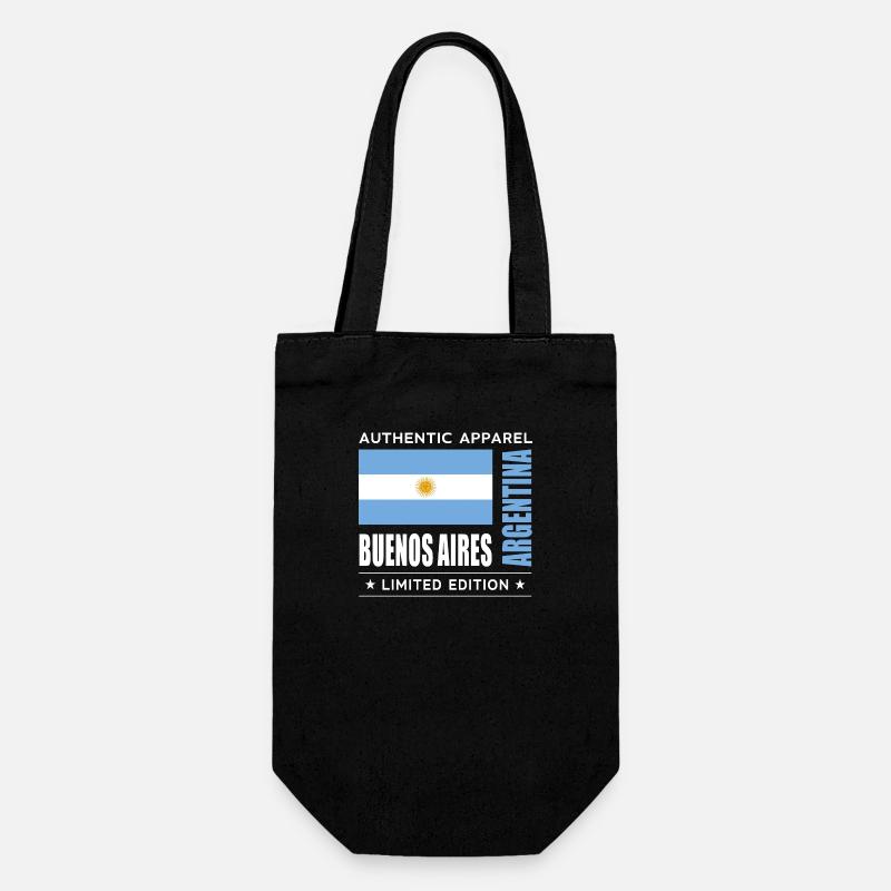 Buenos Aires - Geschenkbeutel für Flaschen - Schwarz