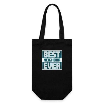 Best Neighbor Ever World's Favorite Greatest Kind - Gift Bag for Bottles - black - Front