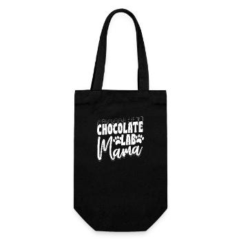 Chocolate Lab Mama Labrador Retriever Owner - Geschenkbeutel für Flaschen - Schwarz - Vorne