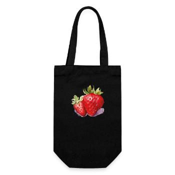 fraise - Sac à bouteille - noir - Devant