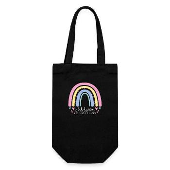 I hate people - Gift Bag for Bottles - black - Front