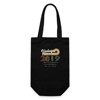 2019 Vintage Klassiker 2019 - Geschenkbeutel für Flaschen - Schwarz - Vorne