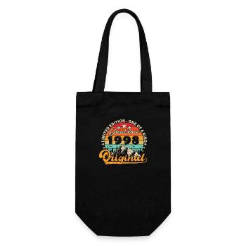 Millésime Né(e) 1998 Cadeau Anniversaire. - Sac à bouteille - noir - Devant
