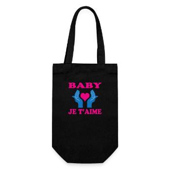 BABY JE T'AIME - Sac à bouteille - noir - Devant