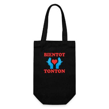 SOON TO BE UNCLE - Gift Bag for Bottles - black - Front