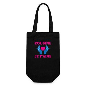 COUSINE JE T'AIME - Sac à bouteille - noir - Devant