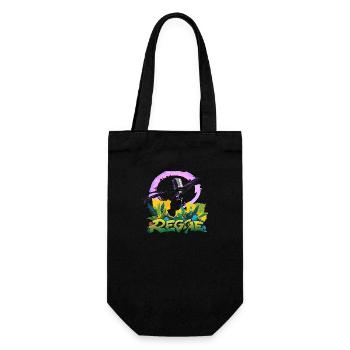 Reggae Mikrofon - Geschenkbeutel für Flaschen - Schwarz - Vorne