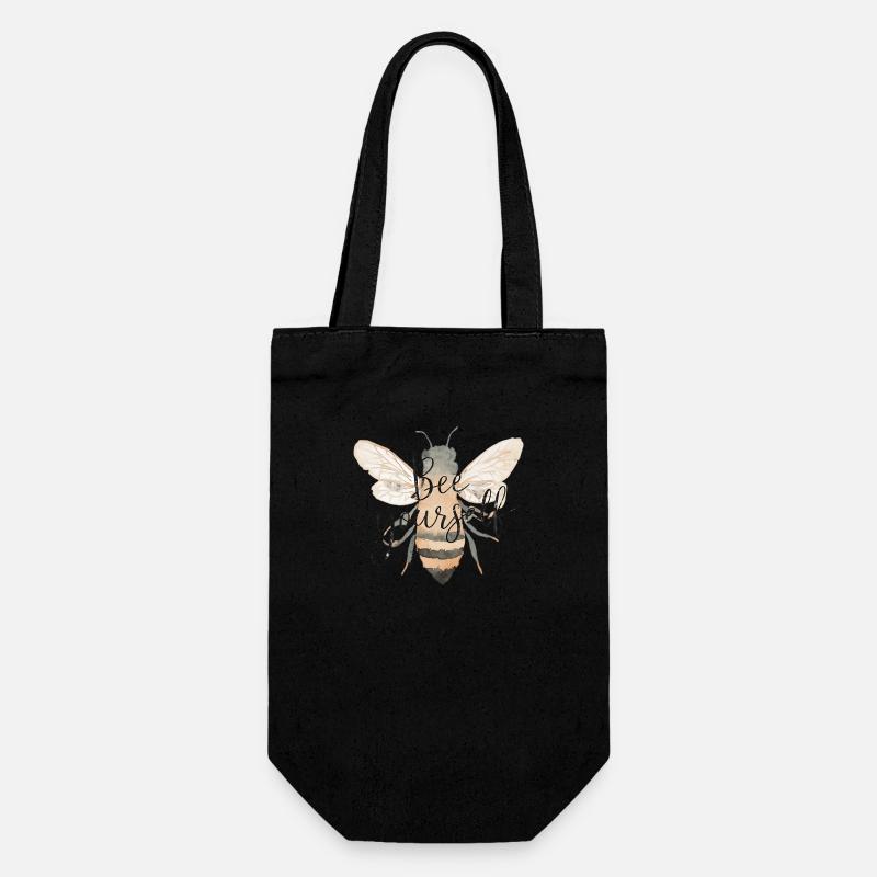 Bee Yourself - Geschenkbeutel für Flaschen - Schwarz