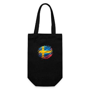 Sverige Suède Drapeau Schweden Flagge - Sac à bouteille - noir - Devant