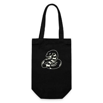 snake - Geschenkbeutel für Flaschen - Schwarz - Vorne