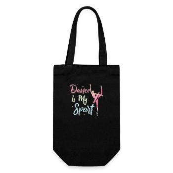 Dance Is My Sport Ballerina Ballet - Gift Bag for Bottles - black - Front