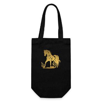 Cowboy Funny Cowboy Hat Wild Western Rodeo Texas - Gift Bag for Bottles - black - Front
