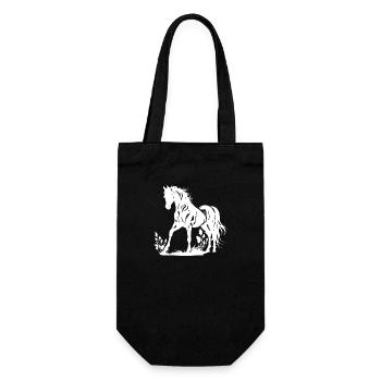 Cowboy Funny Cowboy Hat Wild Western Rodeo Texas - Gift Bag for Bottles - black - Front