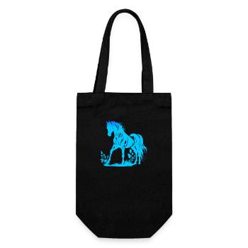 Cowboy Funny Cowboy Hat Wild Western Rodeo Texas - Gift Bag for Bottles - black - Front