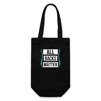 All Backs Matter Chiropractor Physical Therapist - Gift Bag for Bottles - black - Front