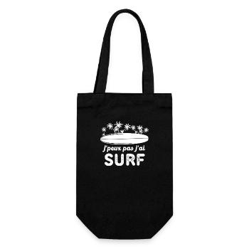 Je peux pas j ai surf - Sac à bouteille - noir - Devant