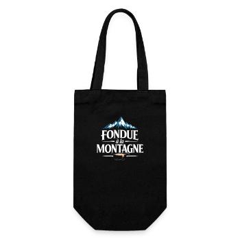 Fondue à la montagne - Sac à bouteille - noir - Devant