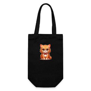 Chat Nerdy Chat Mignon - Sac à bouteille - noir - Devant