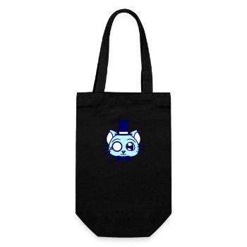 Sir Cat Gentleman Chapeau haut de forme Monocle Rich Gentleman - Sac à bouteille - noir - Devant