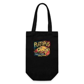 Platopus - Theory of Forms Philosophy - Gift Bag for Bottles - black - Front