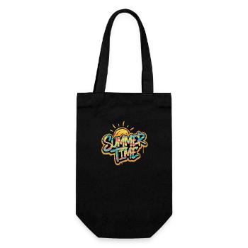 Summer Time - Gift Bag for Bottles - black - Front